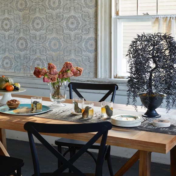 John Derian for Threshold Midnight Dreary Black Bird Glass Drinkware Set - Picture 5 of 9